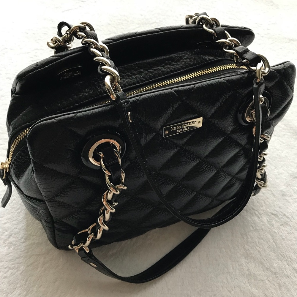 Kate Spade Leather Quilted Black Handbag